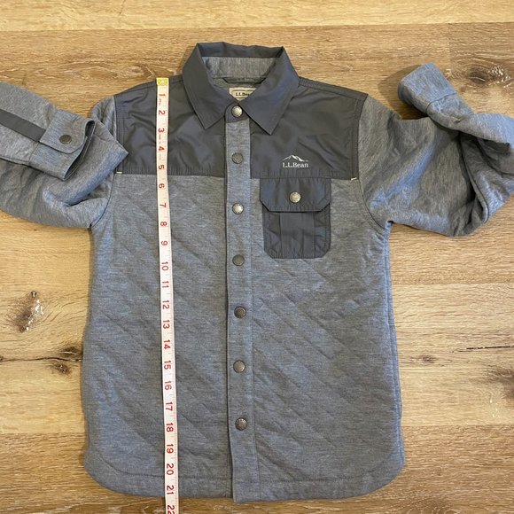 L.L. Bean Lightweight Quilted Shirt Jacket Size S8 - Picture 7 of 12